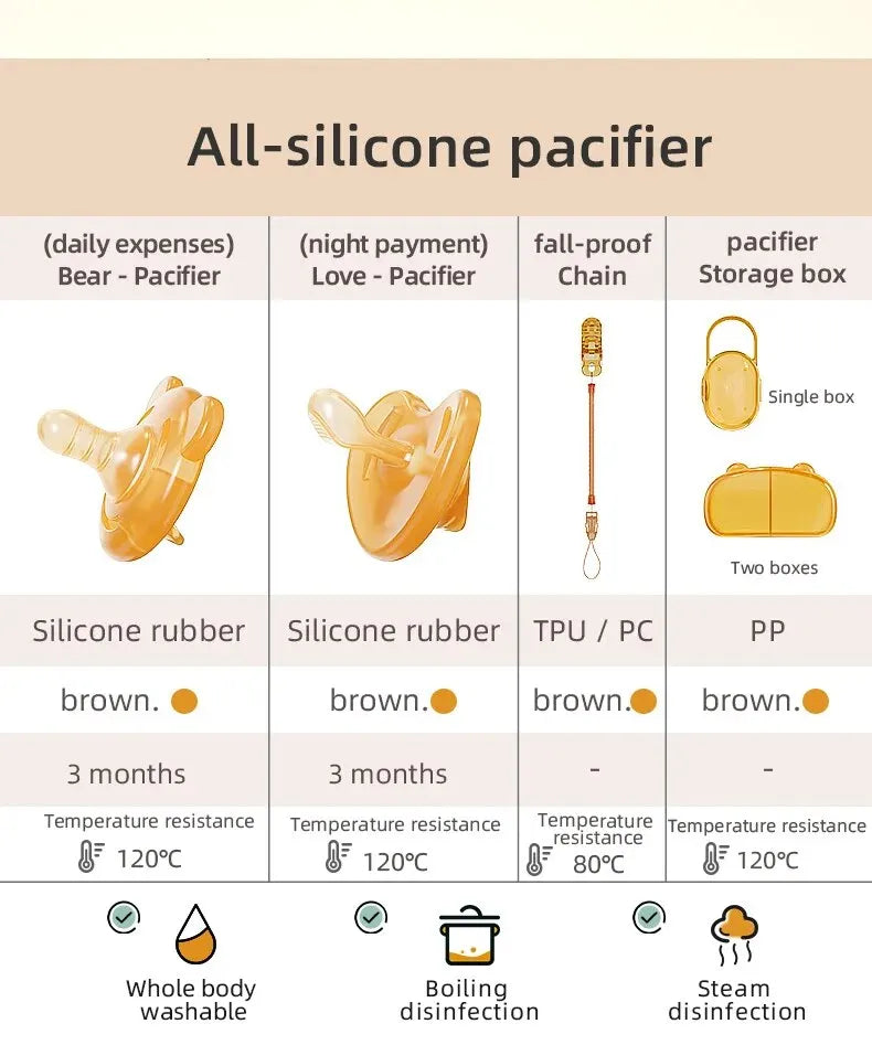 Tétine anti-coliques bébé — Silicone ultra doux, sommeil apaisé