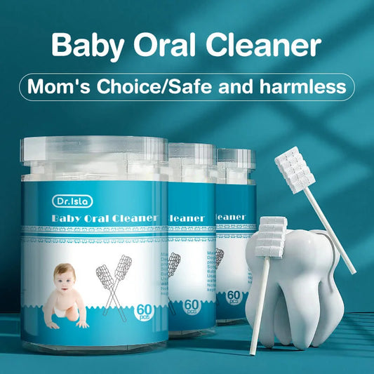 Cotons nettoyants buccaux bébé -  soin langue et dents