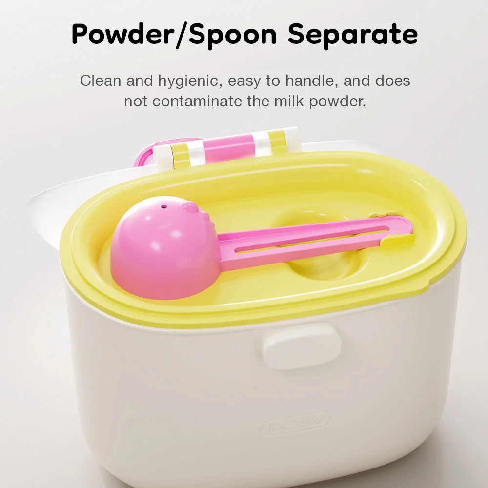 Boîte doseuse lait en poudre portable Dr.Isla - 2 tailles - anti-renversement - BPA Free